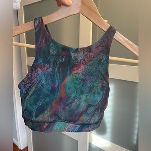Lululemon Energy High Neck Longline Bra in Cosmic Multi Shift
